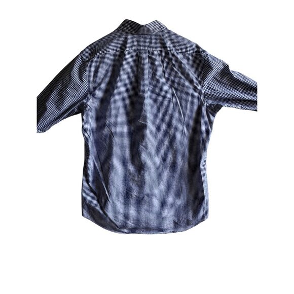 Ralph Lauren Mens Button-Down Shirt Size M Blue Gingham Cotton Long Sleeve - Picture 3 of 5